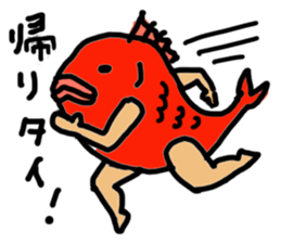 The half man half fish  "Mr Tai" sticker #7269620