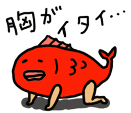 The half man half fish  "Mr Tai" sticker #7269646