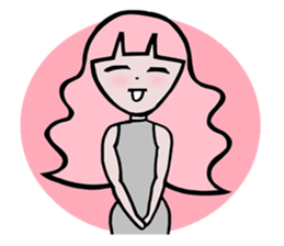 PASTAL SWEET GIRL sticker #7269901