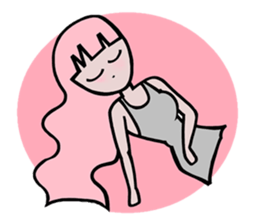 PASTAL SWEET GIRL sticker #7269904