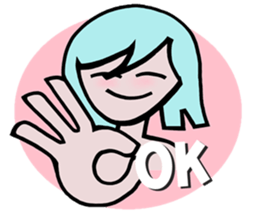 PASTAL SWEET GIRL sticker #7269912