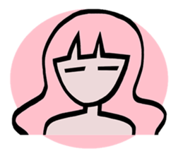 PASTAL SWEET GIRL sticker #7269929