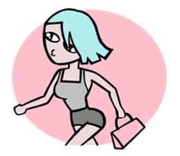 PASTAL SWEET GIRL sticker #7269931