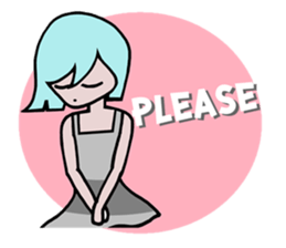 PASTAL SWEET GIRL sticker #7269933