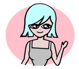 PASTAL SWEET GIRL sticker #7269935