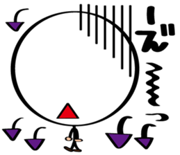 pretty stick human6 sticker #7270347