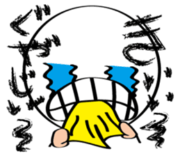 pretty stick human6 sticker #7270351