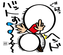 pretty stick human6 sticker #7270365