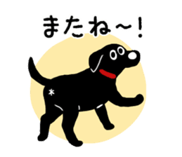 Black Labrador Sticker2 sticker #7270418