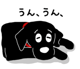 Black Labrador Sticker2 sticker #7270428