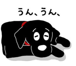 Black Labrador Sticker2 sticker #7270428