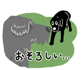 Black Labrador Sticker2 sticker #7270441