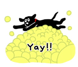 Black Labrador Sticker2 sticker #7270449