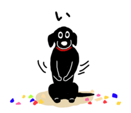 Black Labrador Sticker2 sticker #7270451