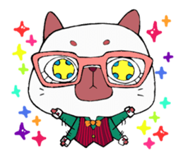 Meganeko family sticker #7271218
