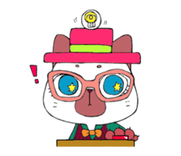 Meganeko family sticker #7271223