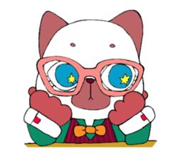 Meganeko family sticker #7271227
