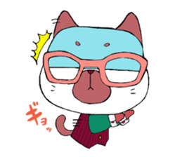 Meganeko family sticker #7271231