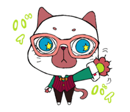 Meganeko family sticker #7271237