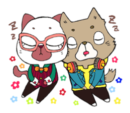 Meganeko family sticker #7271248