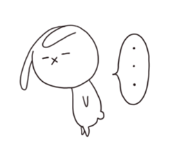 Have good night Gora rabbit sticker #7271660