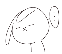 Have good night Gora rabbit sticker #7271662