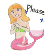 Mermaid Celine (English) sticker #7272283