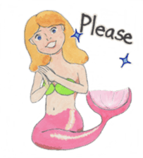 Mermaid Celine (English) sticker #7272283
