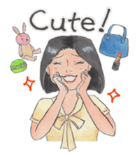 Mermaid Celine (English) sticker #7272291