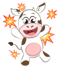 Miley the cow sticker #7272377