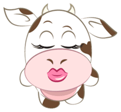 Miley the cow sticker #7272385