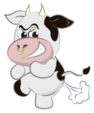 Miley the cow sticker #7272392