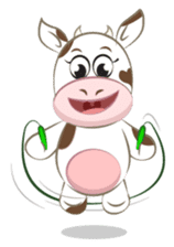 Miley the cow sticker #7272394