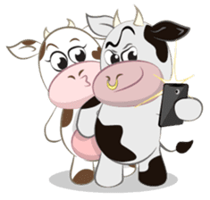Miley the cow sticker #7272397