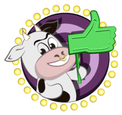 Miley the cow sticker #7272399