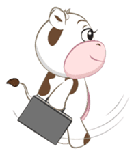 Miley the cow sticker #7272406