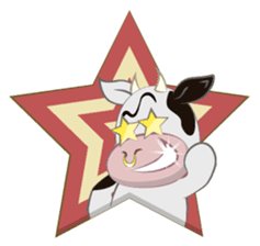 Miley the cow sticker #7272411