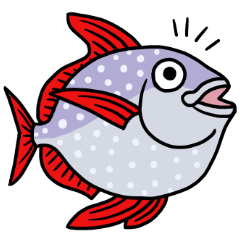 Sticker of the deep sea creature 2