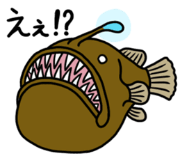 Sticker of the deep sea creature 2 sticker #7272846