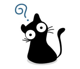 Charcoal the cat sticker #7272940