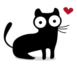 Charcoal the cat sticker #7272945