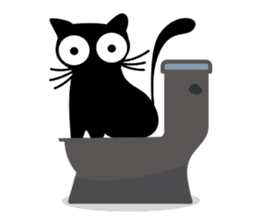 Charcoal the cat sticker #7272953