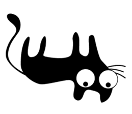 Charcoal the cat sticker #7272954