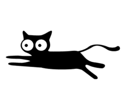 Charcoal the cat sticker #7272962