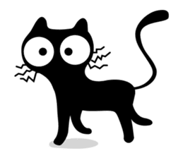 Charcoal the cat sticker #7272963