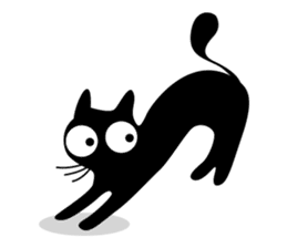 Charcoal the cat sticker #7272964