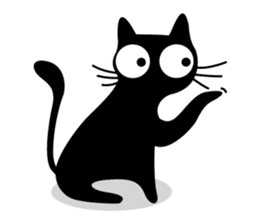 Charcoal the cat sticker #7272970