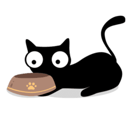 Charcoal the cat sticker #7272973