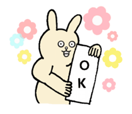 Insolent sticker of the fat rabbit sticker #7273816