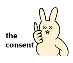 Insolent sticker of the fat rabbit sticker #7273820